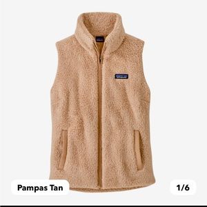 Patagonia Tan Women’s Fur/Shearling Vest - women’s size L, only worn once